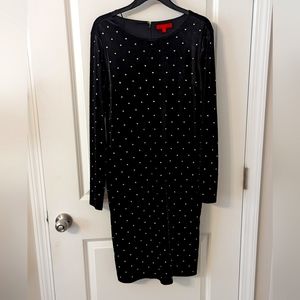 JENNIFER LOPEZ black velvet dress